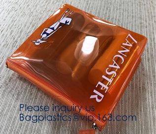 Hot Eco-Friendly Transparent Plastic PVC Cosmetic Bag With Zipper,Offset printing/Silk screen printing/Gravure printing/ supplier