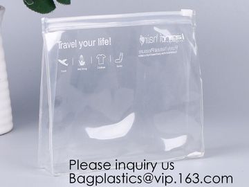 Clear Toiletry Liquid Travel PVC Transparent Cosmetic Zipper Bag,Organizer Bathroom Storage Travel Kit Makeup Cosmetic a supplier