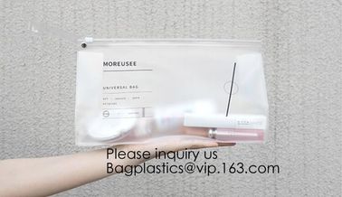 Portable custom logo printed Transparent PVC Window Women Makeup Pouch Travel Clear Cosmetic bag, bagease, bagplastics supplier