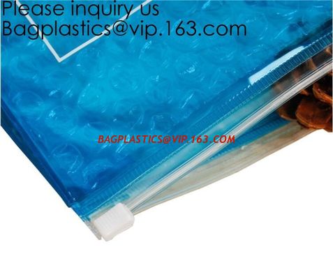 Make Up Or Cosmetic Packing Mini k Bags Cushioning Laser Pvc k Bubble Bag Holographic Zipper Bag PVC Laser C supplier