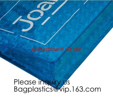 Make Up Or Cosmetic Packing Mini k Bags Cushioning Laser Pvc k Bubble Bag Holographic Zipper Bag PVC Laser C supplier