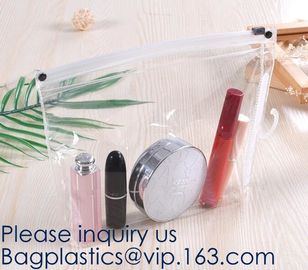 Custom Logo Zip Lock Transparent PVC EVA Cosmetic Bag,Reusable EVA swimwear bag with k in various colors, bagease supplier