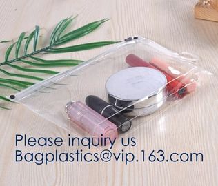 Custom Logo Zip Lock Transparent PVC EVA Cosmetic Bag,Reusable EVA swimwear bag with k in various colors, bagease supplier