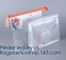 Biodegradable Eva Plastic Bag With Slider Zipper Make Up Tool Packing,Shower Cap, Apron, Book Cover,Card Holder,Inflatab supplier