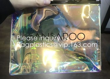 Portable Clear Transparent Waterproof Plastic PVC EVA Travel Cosmetic Bag Makeup Organizer Pouches for Women, bagease supplier