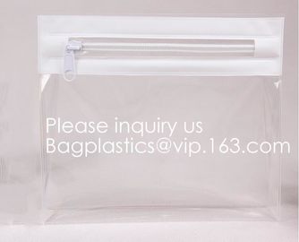 Clear PVC Carry On Travel Toiletry Bag For Women Wallet Purse EVA Zippered Cosmetic Makeup Bag, bagease, bagplastics, pa supplier