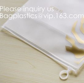 Fashion Letter Frosted Transparent PVC Eva Clothing Underwear Zipper Bag With Logo,Eco Friendly Pink Clear Eva Makeup Ba supplier