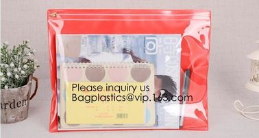 PVC EVA Plastic Pouches for Hanging Products Clear Make Up Brush Cleaner Cosmetic Bags Beauty EVA PVC Cosmetic Pouch For supplier