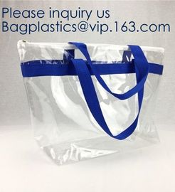 Wholesale vinyl tote bag Women Fashion Red Heart Transparent Beach Shopping Clear Vinyl PVC Shopper,Vest Handles Bags Th supplier