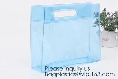 Custom Clear Transparent Holographic PVC Shopping Bag Holographic Tote Bag Pvc Handbag Transparent Tote Shopping Bags supplier