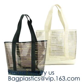 Women Gender and Casual Tote Shape large capacity clear PVC Beach Bag,Tote Bag Clear Transparent Shopping Bag For Women supplier