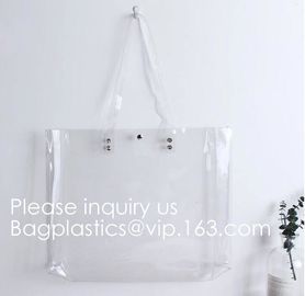 Eco-Friendly, OEM, Promotional, Shopping, Cosmetic Travelling Bag,Plastic PVC Shopping Tote Bag fashion large capacity w supplier