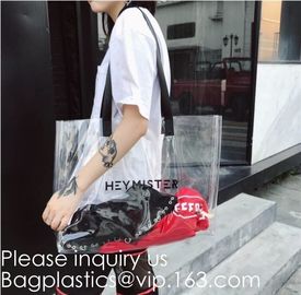 Eco-Friendly, OEM, Promotional, Shopping, Cosmetic Travelling Bag,Plastic PVC Shopping Tote Bag fashion large capacity w supplier