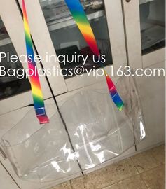 Eco-Friendly, OEM, Promotional, Shopping, Cosmetic Travelling Bag,Plastic PVC Shopping Tote Bag fashion large capacity w supplier