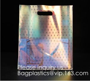 Holographic PVC Tote Bag,Shoulder Bag Laser Hologram PVC Shopping Tote Bag Lady,Clothes Shirt Swimwear sock Packaging supplier