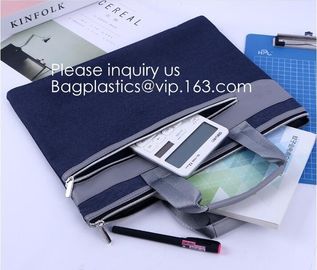 Large Water Resistant File Storage Silicone Coated Non-Itchy Fiberglass Money Bags Safe Fireproof Document Bags With supplier