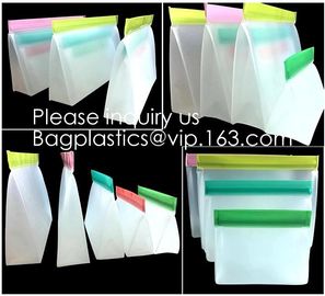 Recyclable Custom Size Sandwich And Snack Peva Zip Lock Stand Bags,Biodegradable PEVA Plastic Sandwich Snack k Sto supplier