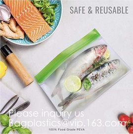 Eco friendly Zipper Leakproof Freezer Bag Washable Reusable PEVA Sandwich Snacks Storage Bags For Fruits Vegetables Lunc supplier