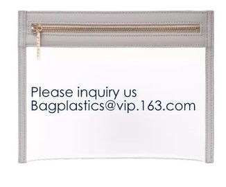 Environmental Colourful PVC k Packaging Bag Laser Shinny Holographic Makeup Bag PVC Cosmetic Bag PVC Pouch bagease supplier