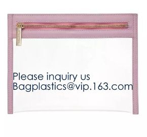 Environmental Colourful PVC k Packaging Bag Laser Shinny Holographic Makeup Bag PVC Cosmetic Bag PVC Pouch bagease supplier