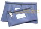 Portable Bank Bag Zipper Leather Security Deposit Bag With Name Card Pocket Bank Locking Document Security Bag Deposit B supplier