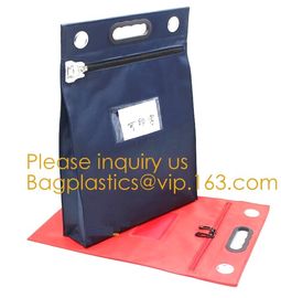 Bank Locking Document Security Bag Deposit Bank Bag Custom Multi Function Cash Money Reusable Deposit Security Locking B supplier