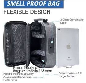 Child Proof Travel Herb Storage Case Large Stand Up Carbon Lining Smell Proof Resealabe k Stash Bags bagease pac supplier