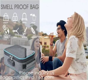 Child Proof Travel Herb Storage Case Large Stand Up Carbon Lining Smell Proof Resealabe k Stash Bags bagease pac supplier