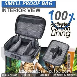 Child Proof Travel Herb Storage Case Large Stand Up Carbon Lining Smell Proof Resealabe k Stash Bags bagease pac supplier