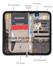 Blocking Cover Travel Passport Wallet Credit Card Document Organizer Passport Holder, Travel Holder Case, SAS Bag, Pack supplier