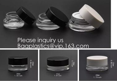 5ml Glass Jar 6ml-Borosliicate Glass Jar Concentrate Jars With Lid Broscilate Glass Jar with Silicone Lid Glass Dab Jars supplier