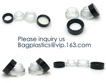 Glass Jar Tapel,5ml,7ml,10ml,15ml,30ml Storage Bottles &amp; Jars, Small Glass Jars Containers Silicone,Plastic,Bamboo,Glass supplier