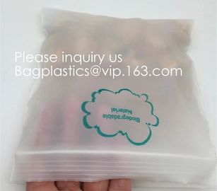 Eco PLA 100% Biodegradable Corn Starch Compostable Plastic Zipper Bag,Resealable PLA Biodegradable Poly D22/EPI PAC Bag supplier