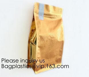 Laminated Material Metalized Film Side Gusset Pouches,Digital Metaled Print Stand Up Metaled Pouch,Resealable Metalized supplier