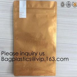 Laminated Material Metalized Film Side Gusset Pouches,Digital Metaled Print Stand Up Metaled Pouch,Resealable Metalized supplier