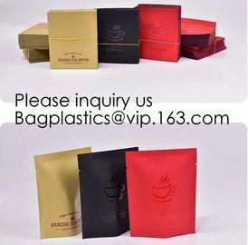 Biodegradable Stand Up Pouch With Zipper For Apparel,Custom printed flat bottom box pouch 1kg coffee bag with degassing supplier