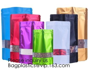 Heat Seal Flat Pocket Mylar Foil Open Top Packaging Bags Coffee Tea Food Storage Aluminum Foil Vacuum Pouch Bag  bagease supplier