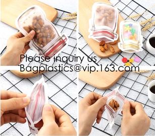 Custom Printed Mason Jar Stand Up Zip Lock Pouch Snack Food Packaging Bag,PE Storge Bag Kitchen Refrigerator Food Sealed supplier