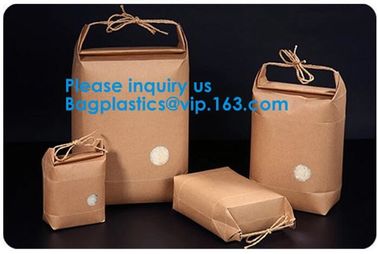 Printing Packing Gift Shopping Brown Kraft Paper Bag Accept Customized Logo Paper Bag With Rope Handle bagease bagplasti supplier