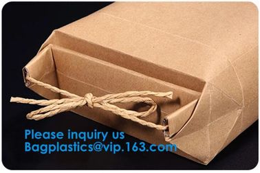 Printing Packing Gift Shopping Brown Kraft Paper Bag Accept Customized Logo Paper Bag With Rope Handle bagease bagplasti supplier