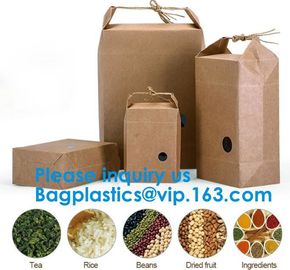 Printing Packing Gift Shopping Brown Kraft Paper Bag Accept Customized Logo Paper Bag With Rope Handle bagease bagplasti supplier