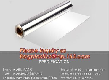 Eco Friendly Household 11micron Hamburger Wrapping Aluminium Foil Roll For Food Packaging Wrapping Foils, Embossed Alumi supplier