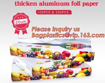 Eco Friendly Household 11micron Hamburger Wrapping Aluminium Foil Roll For Food Packaging Wrapping Foils, Embossed Alumi supplier