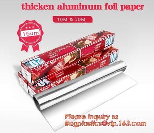 Eco Friendly Household 11micron Hamburger Wrapping Aluminium Foil Roll For Food Packaging Wrapping Foils, Embossed Alumi supplier