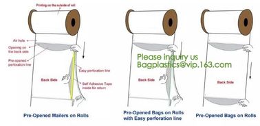 100%Biodegradable Auto Pre Opened Auto Poly Bags On Rolls For Autobag Machines, Perforated Auto Bags Degradable Pre-Open supplier