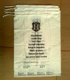 Hotel Laundry Bags, 1.25 Mil Plastic with Tear Tie and Write-On Strips, 14&quot; x 24&quot;, Biodegradable - CASE of 1,000 bagease supplier