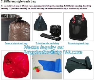 indoor/outdoor waste bags Rubbish Black Bag Trash Can Liners for Kitchen Home Bathroom Bedroom Toilet Office Rubbish Bin supplier