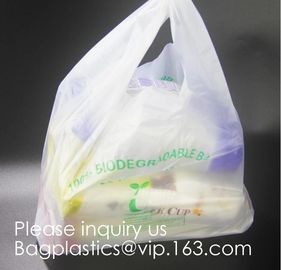 GREEN Biodegradable &amp; Compostable Pack of 75 Lexington Corn Starch Carry Bags,100% biodegradable and compostable grocery supplier