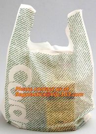 Kitchen Handle-Tie Trash Bags,Recyclable Plastic Shopping Bags with Flat Bottoms,Reusable Grocery Shopping Bags, bagease supplier