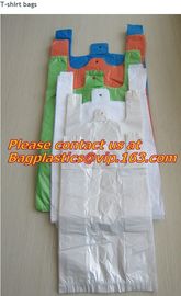 Wholesale Factory Compostable Biodegradable Plastic T-Shirt Bags,Biodegradable Compostable T Shirt Garbage Bags On Roll supplier